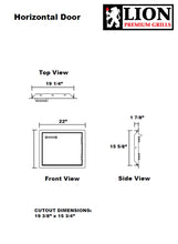 Load image into Gallery viewer, LION Horizontal Door with Towel Rack
