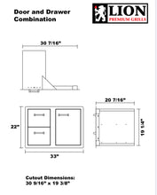 Load image into Gallery viewer, 33&quot;Door and Drawer Combo with Towel Rack
