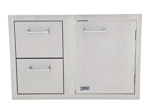 33"Door and Drawer Combo with Towel Rack