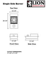 Load image into Gallery viewer, LION Single Side Burner
